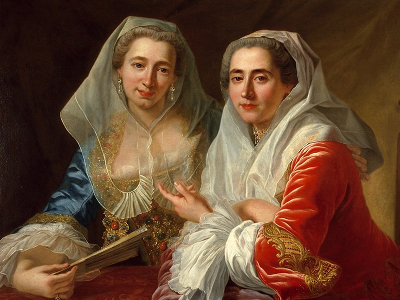 Die Mirabita-Schwestern von Antoine de Favray - Custom Poster