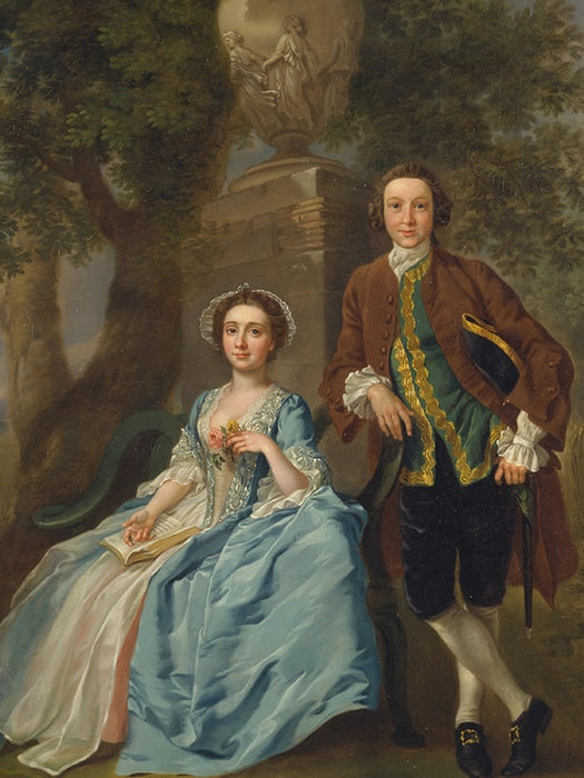George en Margareth Rogers door Francis Hayman - Custom Kussen